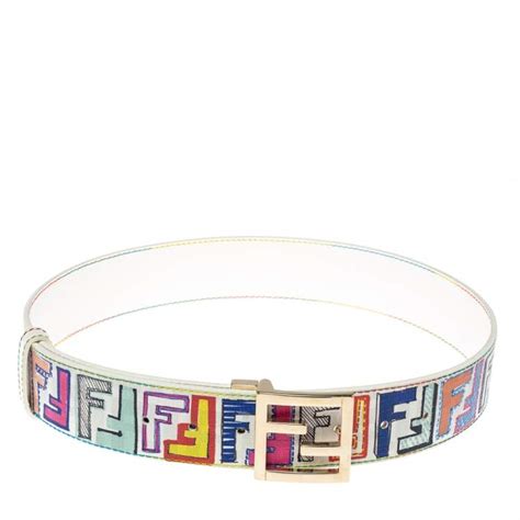 fendi belt multi color|different color fendi belt.